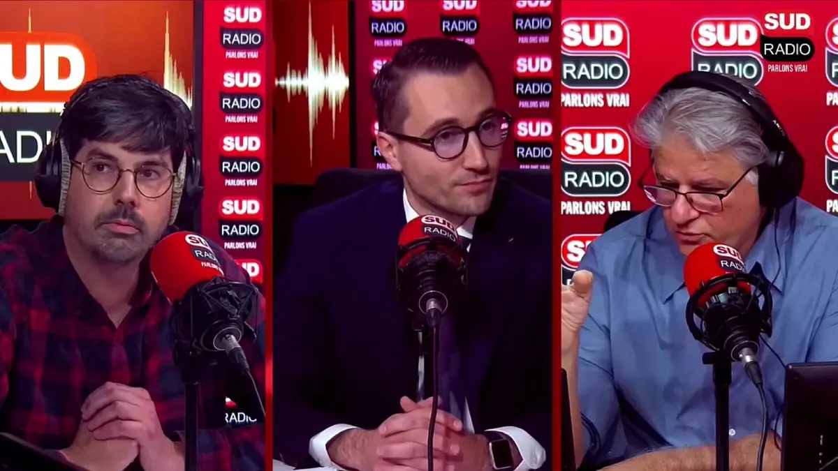 Antoine Léaument, le député LFI de l'Essonne, était l'invité politique du jour de Jacques Cardoze de 8h30 à 9h ce mercredi 28 octobre 2026. Photo : Sud Radio.