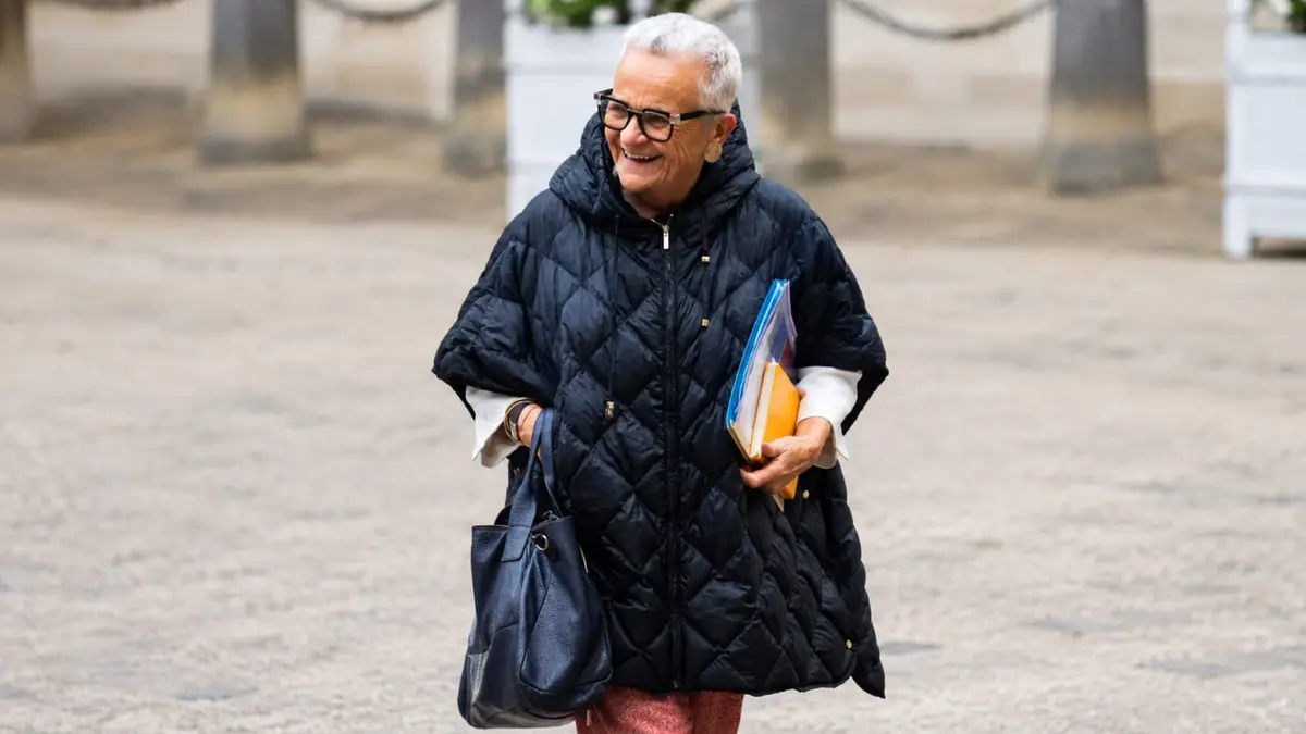 Françoise Gatel, ministre de l’Aménagement du territoire et de la Décentralisation, dans la cour de l'Élysée. Photo : Service photographique de Matignon